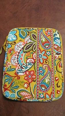 Vera Bradley Quilted L-zip Tablet Case Ipad Cover Paisley 8 X 10.5  Retired • $18.99
