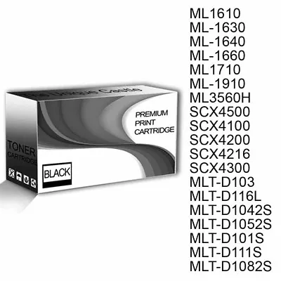 £16.69 • Buy 1 Compatible High Yied Premium Laser Black Toner Cartridge For Samsung Printer