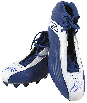 Cowboys Emmitt Smith Authentic Signed 12/21/02 Game Used Blue Reebok Cleats BAS • $7999.99