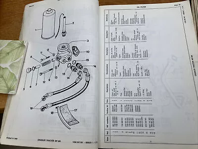 MF MASSEY FERGUSON Crawler Tractor ACCESORIES Parts Manual Book Catalogue 1971 • £24.99