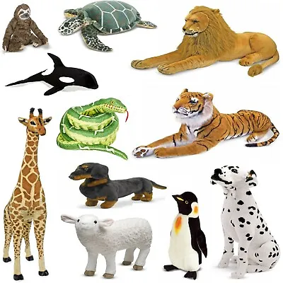 Plush Toys - Dog Tiger Lion Animal Kingdom Plush Cuddly Toy - Melissa & Doug • £23.99