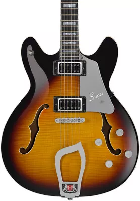 Hagstrom Super Viking Semi-Hollow Electric Guitar Tobacco Sunburst • $689.99