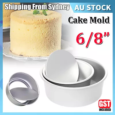 6/8inch Cake Mold Aluminium Alloy Round DIY Cakes Pastries Mould Baking Tin Pan • $10.99