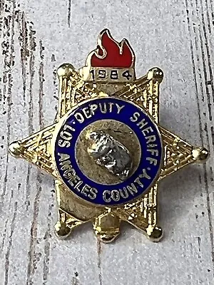 Los Angeles Sheriff Dept Lasd Ceremonial Lapel Pin 1984 • $13.88