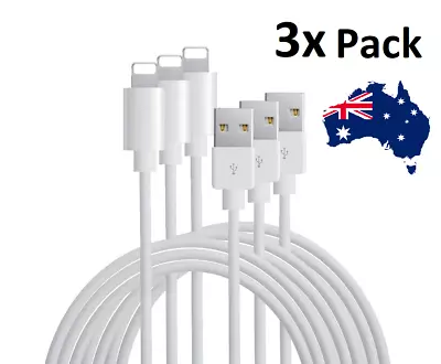 $14.95 • Buy 3x Fast USB Cable Charger Cord Charging For Apple IPhone 7 8 X 11 12 13 Pro Ipad