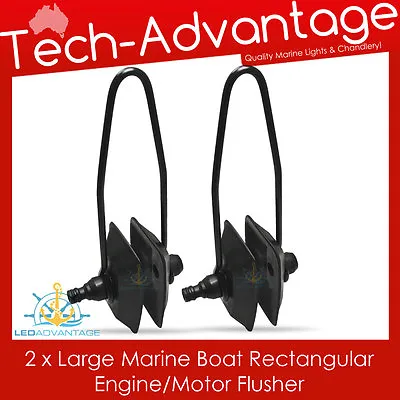 $30.20 • Buy 2 X Large Boat Outboard Spring Steel Water Motor Muffs Rectangular Flusher