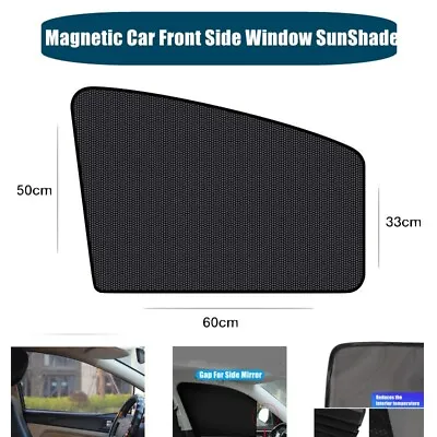 2Pcs Of Magnetic Car Front Side Window Sun Shade (JS13.2) UV Protection Sunshade • $9.95