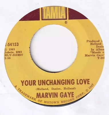 Usa Tamla Marvin Gaye  Your Unchanging Love   Ex • £1.99