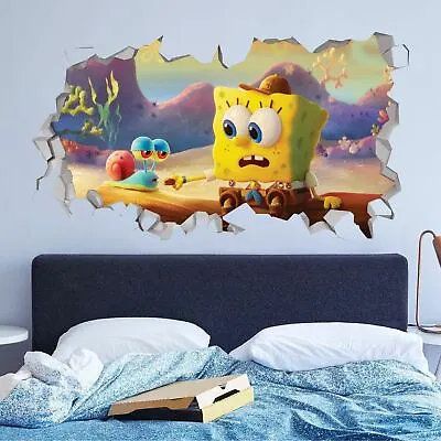 £74.97 • Buy Spongebob Wall Decals Stickers Mural Home Decor For Bedroom Art - JO182