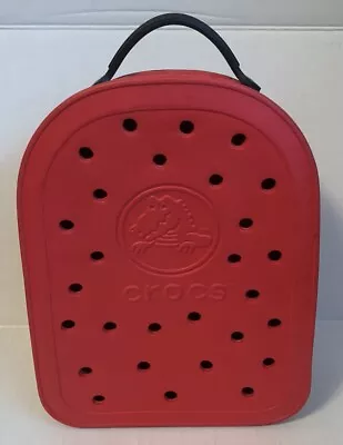 Red Crocs Mini Backpack / Kids Book Bag USED GREAT SHAPE Red/White/Black • $19.99