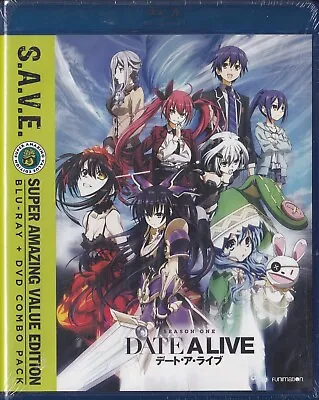 Date A Live: The Complete First Season - S.A.V.E. (BD/DVD 2016 4-Disc Set) • $149.98