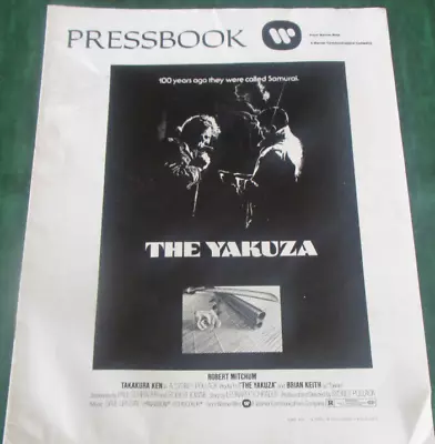 THE YAKUZA Original 1975 Movie Pressbook ROBERT MITCHUM TANAKA KEN 16 Pg 11x14  • $17.50