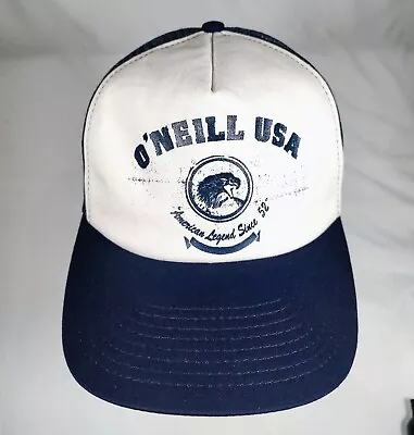 $14.99 • Buy VINTAGE O'neill Mesh Trucker Hat Snapback  Navy Blue/White Adjustable USA Made
