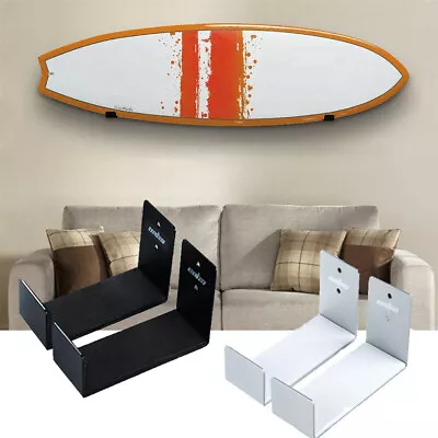 Non Slip Padded Surfboard Longboard Wall Mount Rack Holder Strong Storage Stand • £8.91