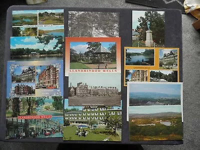 12 Postcards Llandrindod Wells Grand Pump House Hotel Lovers Walk War Memorial • £3.99