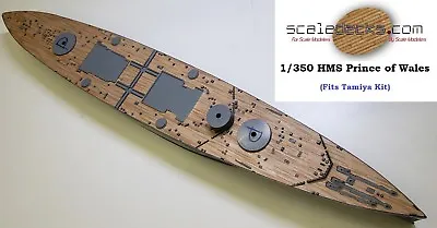 £48.12 • Buy Wood Deck For 1/350 HMS Prince Of Wales (fits Tamiya Kit) By Scaledecks [LCD-39]