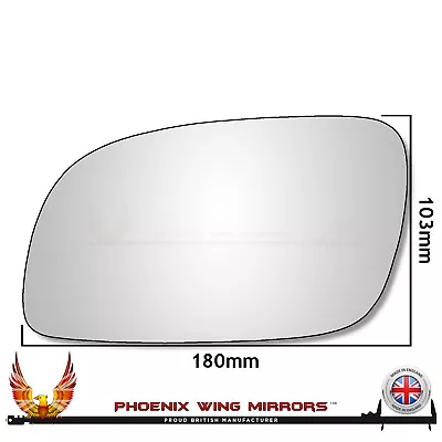 Left Hand Passenger Side VW Touran Mk1 2003-2010 Convex Wing Door Mirror Glass • $8.71