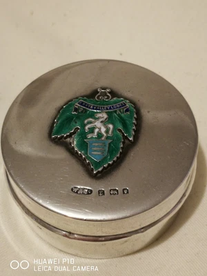 £29.99 • Buy 925 Silver Masonic Pillbox - Grays Valley Lodge