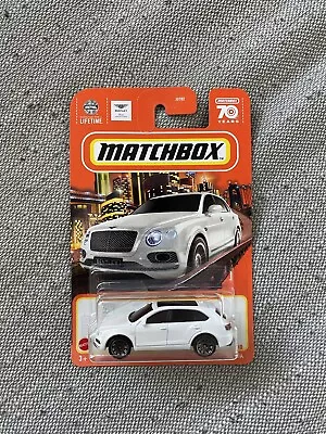 2023 Matchbox '18 Bentley Bentayga 4/100 White Car 1/64 Kids Toy Mattel NEW • $5.95