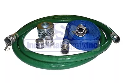 PVC Green Standard Suction Hose | 2  X 20' |Conventional Kit 100’ Blue  FS • $199.75