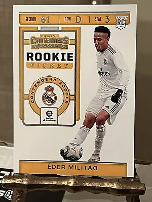 2019-20 Eder Militao Panini Chronicles Contenders Rookie Rc Ticket • $5