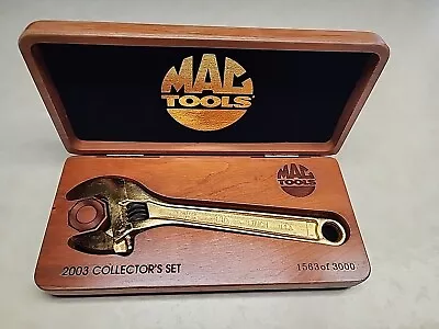 Mac Tools 2003 24K Gold Plated Adjustable Crescent Wrench Limited Edition Club • $140