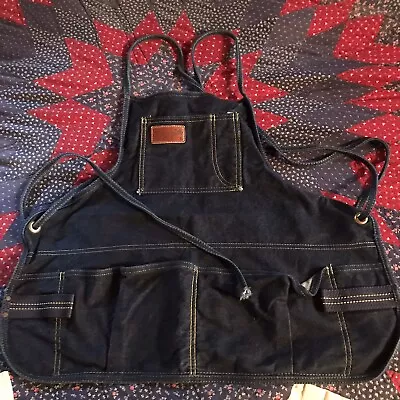 Vtg Wrangler Denim  Tool Apron Gardeningworkshopdiy Exc. Cond. • $38