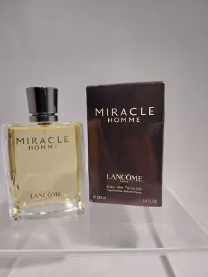 Lancome Miracle Homme Eau De Toilette Boxed 100ml • £19.99