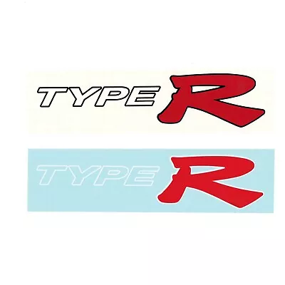 $14.99 • Buy Vinyl Racing Decal Sticker For Type R Logo Honda Civic Acura Auto Car Turbo JDM