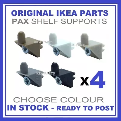 Ikea Pax Komplement Wardrobe Shelf Support Pins Fixings Brackets & Screws X4 • £2.95