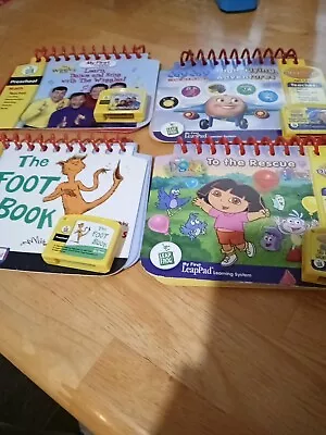 My First LeapPad Learning System Books And Cartridges Lot Of 4 NOT TESTED • $10.99