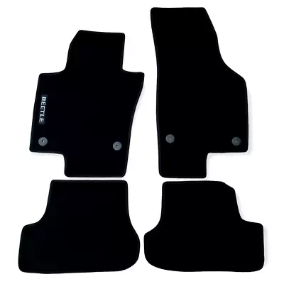 Car Floor Mats Velour For VW Beetle Waterproof Black Carpet Rugs Auto Liners New • $48.84