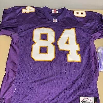 VINTAGE 90's RANDY MOSS MINNESOTA VIKINGS LOGO/ATHLETIC JERSEY XL • $170