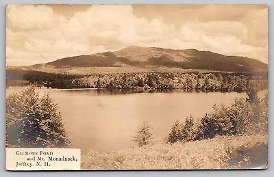Postcard: Gilmore Pond And Mt. Monadnock Jaffrey NH RPPC Posted 1912 • $6.97