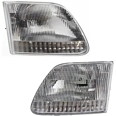 Headlight FO2503139 FO2502139 Set Of 2 Right Left Side For 1997-2001 Ford F-150 • $52.99