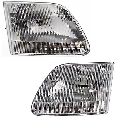 Headlight Set For 97-2003 Ford F-150 97-99 F-250 97-2002 Expedition Left & Right • $45.03