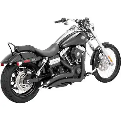 Vance & Hines 43371 Black Big Radius 2 Into 2 Exhaust System 06-17 Harley Dyna • $1149.99