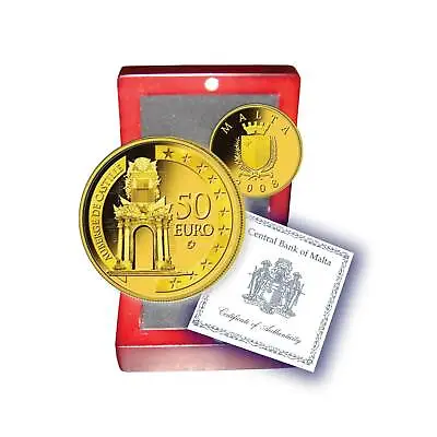 2008 Malta Castille Lm50 Gold Coin Proof Gold • $590