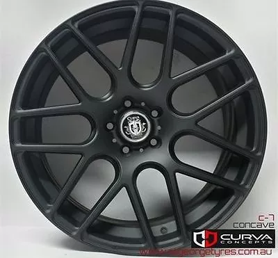 22  Curva 7 Matt Black New Wheels And Tyres! Amarok Holden Ve Commodore • $1710.17