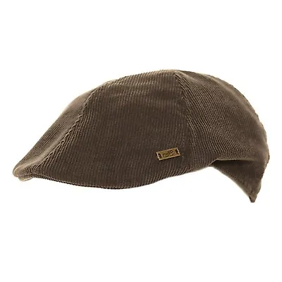 Unisex Corduroy  Summer Style Preformed Peak Flat Cap Country Cord  Hat • £9.99