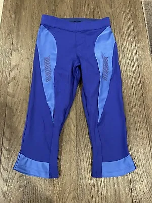 Mens Gymshark Compression Pants 3/4 Spandex Tights Blue M • $24.50