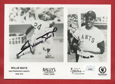£48.34 • Buy Willie Mays JSA Authenticated Autographed 5x7  Hilton Casino Photograph !!!!