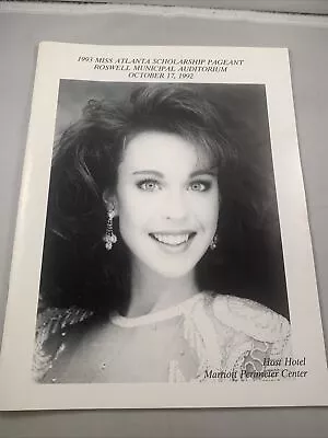 1993 Miss America Atlanta Georgia Scholarship Beauty Pageant Program • $20