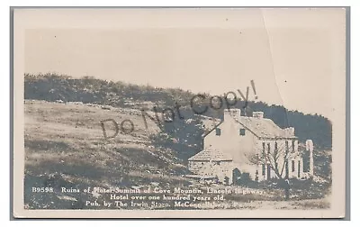 RPPC Lincoln Highway Cove Mtn Hotel Summit MCCONNELLSBURG PA Real Photo Postcard • $29.99