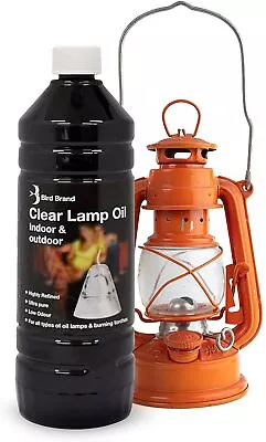 Bird Brand Clear Lamp Oil 1 Litre Fuel Traditional & Modern Lamps Indoor Outdoor • £7.99