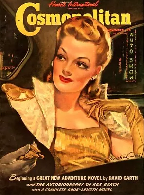 Vintage Cosmopolitan Magazine Cover Reproduction 17 X 12 Print Wall Decor • $16.95