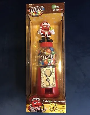 M&M's Merry Christmas 2013 Chocolate Dispenser Red Santa Coin Bank • $49