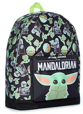 £17.95 • Buy The Mandalorian School Bag, Kids Backpack, Baby Yoda Boys Backpack Star Wars
