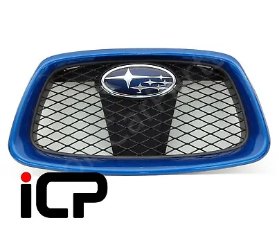 WR Blue Front Centre Grille & Badge Fits: Subaru Impreza 05-07 WRX STi  • $311.08