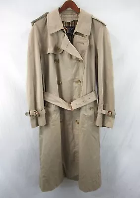 Burberrys Men’s Belted Long Trench Coat Size 50Reg #F644 • $189.99